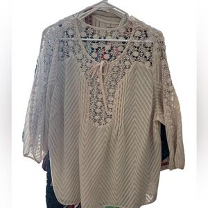 Bila Cream Lace Women's Blouse